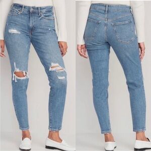 NWT Old Navy High-Waisted O.G. Straight Ripped Jeans